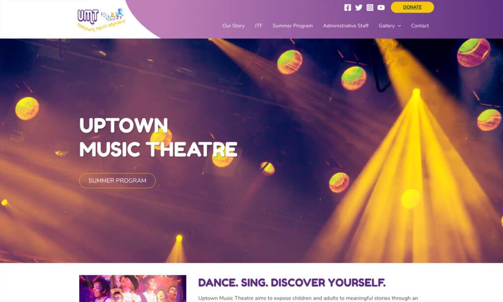 Uptown Music Theatre Website