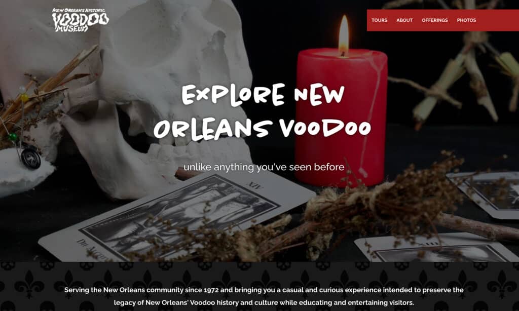 Voodoo Museum Website